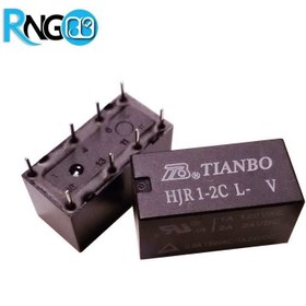 تصویر رله 12V 2A مخابراتی 8Pin مدل HJR1-2CL-12V مارک TIANBO 