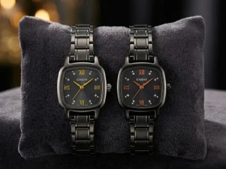 تصویر ساعت کاسیو مربع ریز نگین دار 