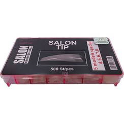 تصویر تیپ کاشت ناخن سالن Salon | بسته ۵۰۰ عددی | سایزهای پرکاربرد ۴ تا ۸ 