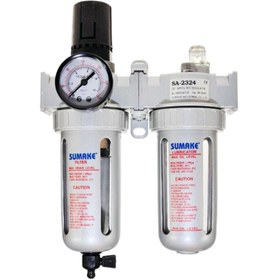 تصویر واحد مراقبت \&quot;1/2 دو قلو سوماک مدل SA-2324 SUMAKE SA-2324 1/2" MINIAIR FILTER; REGULATOR & LUBRICATOR