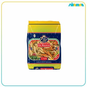 تصویر ماکارونی پنه ریگاته سبزیجات زر ماکارون مقدار 500 گرم Zar Macaron Penne Rigate Vegetable Macaroni 500g