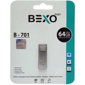 تصویر فلش مموری بکسو مدل B-701 USB3.0 ظرفیت 64 گیگابایت Bexo B-701 USB3.0 Flash Driver 64G