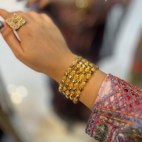 تصویر النگو خلیجی قفلی کد 200014 