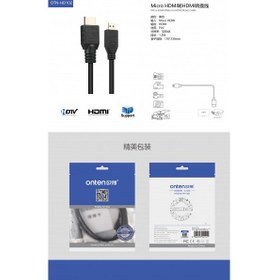 تصویر کابل تبدیل MICRO HDMI به HDMI اونتن مدل HD102 طول ۱٫۵ متر 