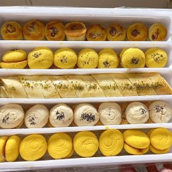 تصویر شیرینی مخلوط خوشمزه های کرمانشاه ( نان برنجی،ّ نان خرمایی، کاک) 750 گرم خوشمزه و تازه 