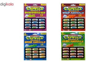 تصویر قرص جادویی طرح حیوانات بسته ۴ عددی 