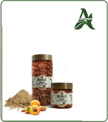 تصویر مغز هسته زردآلو خام بسته بندی 