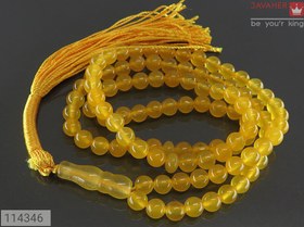 تصویر تسبیح شرف شمس با سنگ جید زرد اصل حک شرف شمس روی شیخک Original rosary sharaf shams yellow Jade