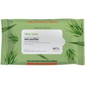 تصویر دستمال مرطوب پاک کننده دست و صورت آلوئه ورا Aloe Vera Face And Hand Cleanser Wet Wipes Biol 