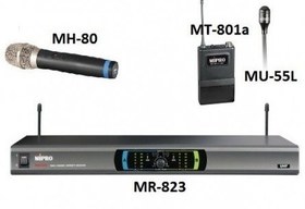 تصویر میکروفون بی سیم UHF دوکانال مایپرو MIPRO مدل MR-823 