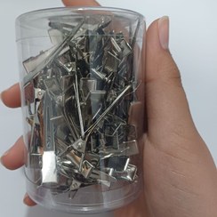 تصویر گیره تقسیم مو فلزی منقاری سایز کوچک TONI black beak clip