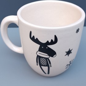 تصویر ماگ طرح گوزن مدل خمره ای