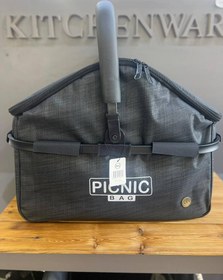 تصویر سبد پیک نیک دبلیو اس مدل کلبه برزنتی 