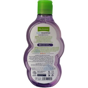 تصویر شامپو و نرم کننده مو کودک بی بی لند حاوی عصاره اسطوخودوس 200 میلی لیتر Babyland Hypoallergenic Lavender Extract Shampoo 200 ml