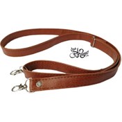 تصویر بند کیف چرمی مشکی سگک دار ۱۵۰ سانتی متر 