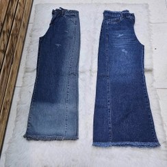 تصویر شلوار شافل بگ سورمه ای پارچه خارجی 