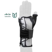 تصویر مچ شست بند دوطرفه نئوپرنی بنددار پرسور فری سایز کد 210820 آدور Reversible neoprene thumb wrist support freesize Ador