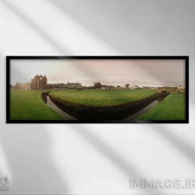 تصویر تابلو دکوراتیو Old Course, The Royal And Ancient Golf Club Of St. Andr… اثر پانورامیک ایمجز - بوم گالری ایماژ / 120x40 / بوم کلاف‌شده Ground Level View Of Swilcan Bridge & Burn BY Panoramic Images