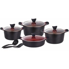 تصویر سرویس قابلمه 10 پارچه کاندید مدل اوشن _ دودی 10-piece pot service for ocean model smoked