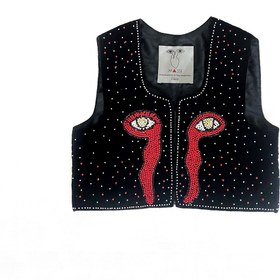 تصویر وست دست دوز ماسی 