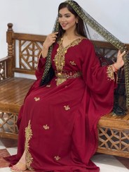 تصویر پیراهن مغربی دست دوز نخل 4-100375 