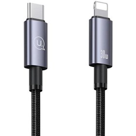 تصویر کابل شارژر لایتنینگ 30 وات یوسمز مدل SJ662 typec to lightning cable usams sj662