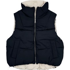 تصویر پافر دوروی مدل sleeveless vest برند bershka 