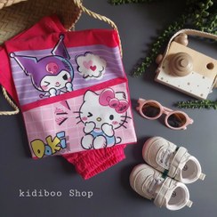 تصویر ست تیشرت شلوارک کیتی کرومی - سایز 