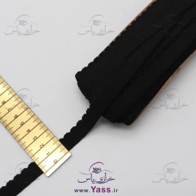 تصویر کش لباس زیر لبه کنگره مشکی (15 متری) 