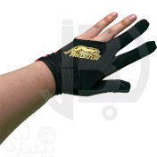 تصویر دستکش بیلیارد مشکی طرح پردیتور مدل DB20 Billiard gloves model DB20