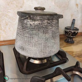 تصویر دیگ سنگی چهارگوش ۲ نفره مدل آذر‌دخت 