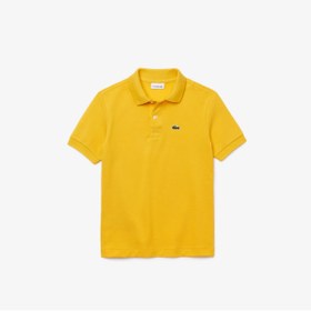 تصویر پولو شرت بچه گانه دخترانه اینترنتی برند لاگوست رنگ زرد ty79977734 