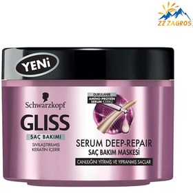 تصویر ماسک مو احیا کننده گلیس ا Gliss Hair Repair Serum Deep-Repair 200ml Gliss Hair Repair Serum Deep-Repair 200ml