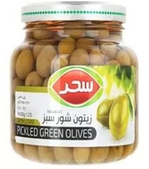 تصویر سحر زیتون شور شیشه 1450 گرم 