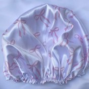 تصویر کلاه خواب ساتن طرح پاپیون 