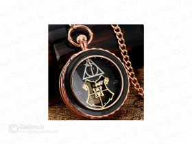 تصویر گردنبند ساعت موزیکال طرح یادگاران مرگ فیلم هری پاتر 