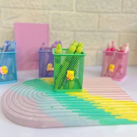 تصویر جاقلمی فلزی مربع 