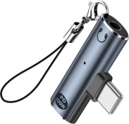 تصویر تبدیل Type-C به AUX و PD 100W مینی تک | مبدل تایپ سی به جک 3.5 میلی‌متری + شارژ سریع 