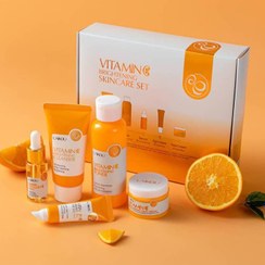 تصویر پک ۵ عددی ویتامین سی لایکو (روتین پوستی روشن کننده و ضدلک) LAIKOU Vitamin C Brightening Skin Care 5pcs Set