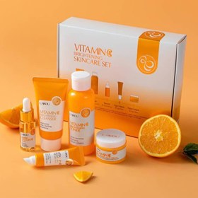 تصویر پک ۵ عددی ویتامین سی لایکو (روتین پوستی روشن کننده و ضدلک) ا LAIKOU Vitamin C Brightening Skin Care 5pcs Set LAIKOU Vitamin C Brightening Skin Care 5pcs Set