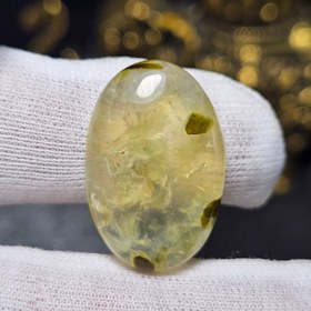 تصویر نگین سنگ طبیعی پرهنیت معدنی کد 36758 