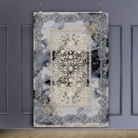 تصویر فرش چاپی طرح نقش و نگار کد U61 