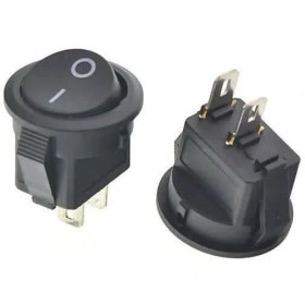 تصویر بچه راکر گرد مشکی 2 پایه 