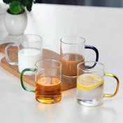 تصویر فنجان و قهوه خوری پیرکس دسته رنگی اورجینال IMAR - چایخوری دسته رنگی / چین 