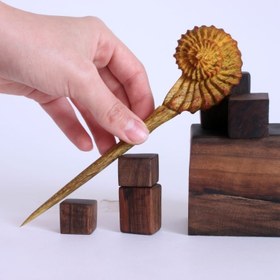 تصویر گیره مو طرح آمونیت 