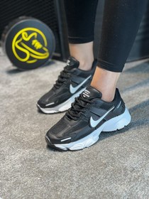 تصویر کفش کتونی اسپرت نایک (Nike) مدل AID زنانه و دخترانه رنگ سفید طوسی Nike AID