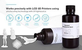 تصویر رزین رنگ سفید 1000 گرمی ELEGOO 3D Printer Resin - ارسال 20 روز کاری 