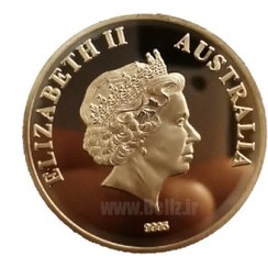 تصویر سکه یادبود الیزابت ملکه انگلستان نقره ای 