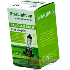 تصویر لامپ خودرو استارلایت / پایه H7 ولت 12 