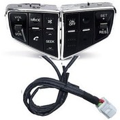 تصویر مجموعه كليدهاي صوتي و كروز كنترل و دسته سيم روي فرمان دنا و دناپلاس و سورن پلاس دنا شرکتی اصل ایساکو 